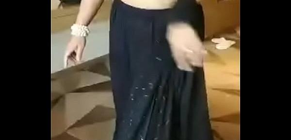  muslim rich lady riya black sari part 5